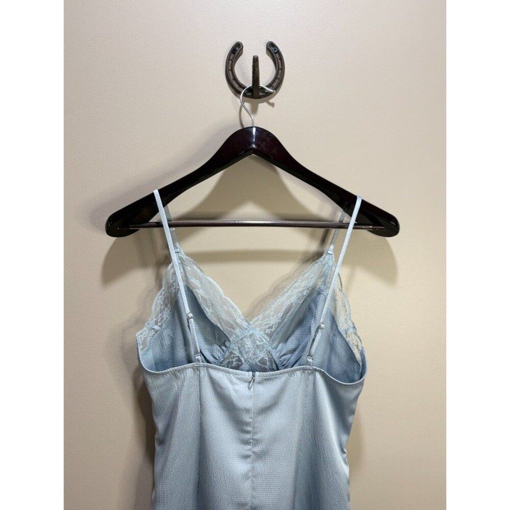 Mimosa Lace Trim Mini Dress Light Blue Small Coquette Dainty Summer - Picture 5 of 5